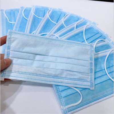 Wholesale Antiviral 3 Ply Non-woven Face Mask face mask disposable